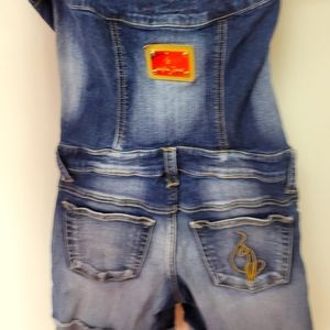 Woman's Virginia Baby Phat Blue Jean jumpsuit size small